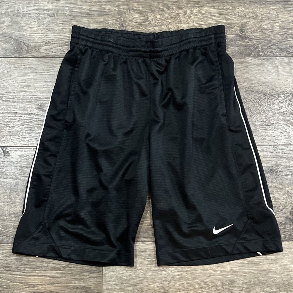Nike Baggy Basketball Shorts Dr-Fit Black White Stripe - Men’s Size Small